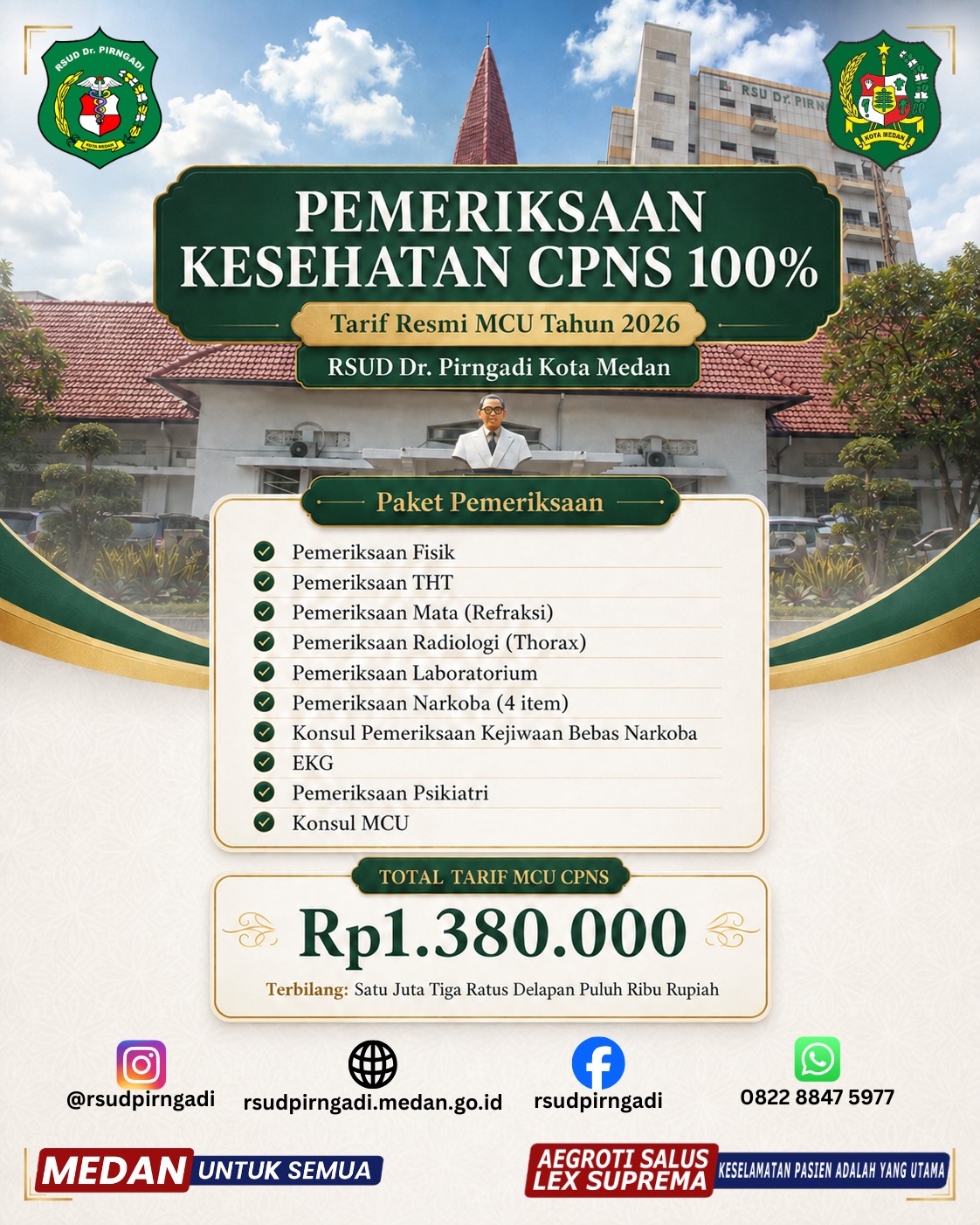 Paket Pemeriksaan Kesehatan CPNS 100%