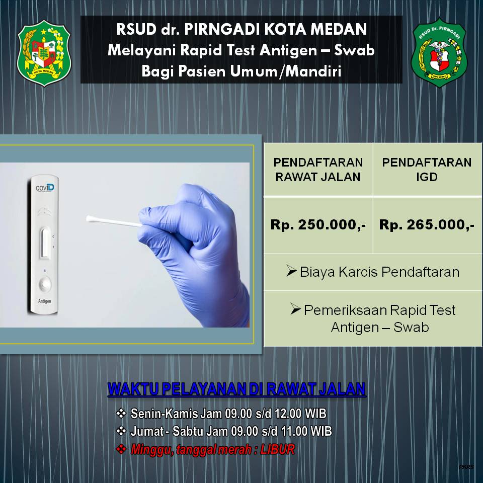 Rapid Test Antigen Swab Bagi Pasien Umum/Mandiri